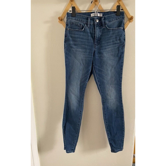 Athleta Jeans Women's 4 High Rise Sculptek Skinny Blue Denim Performance - Picture 2 of 7